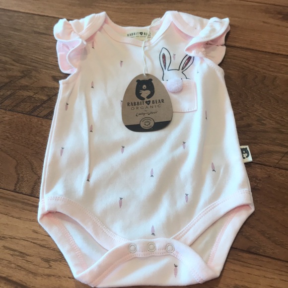 Rabbit Bear Organic 2-Piece Girls Set. NWT - Picture 2 of 4